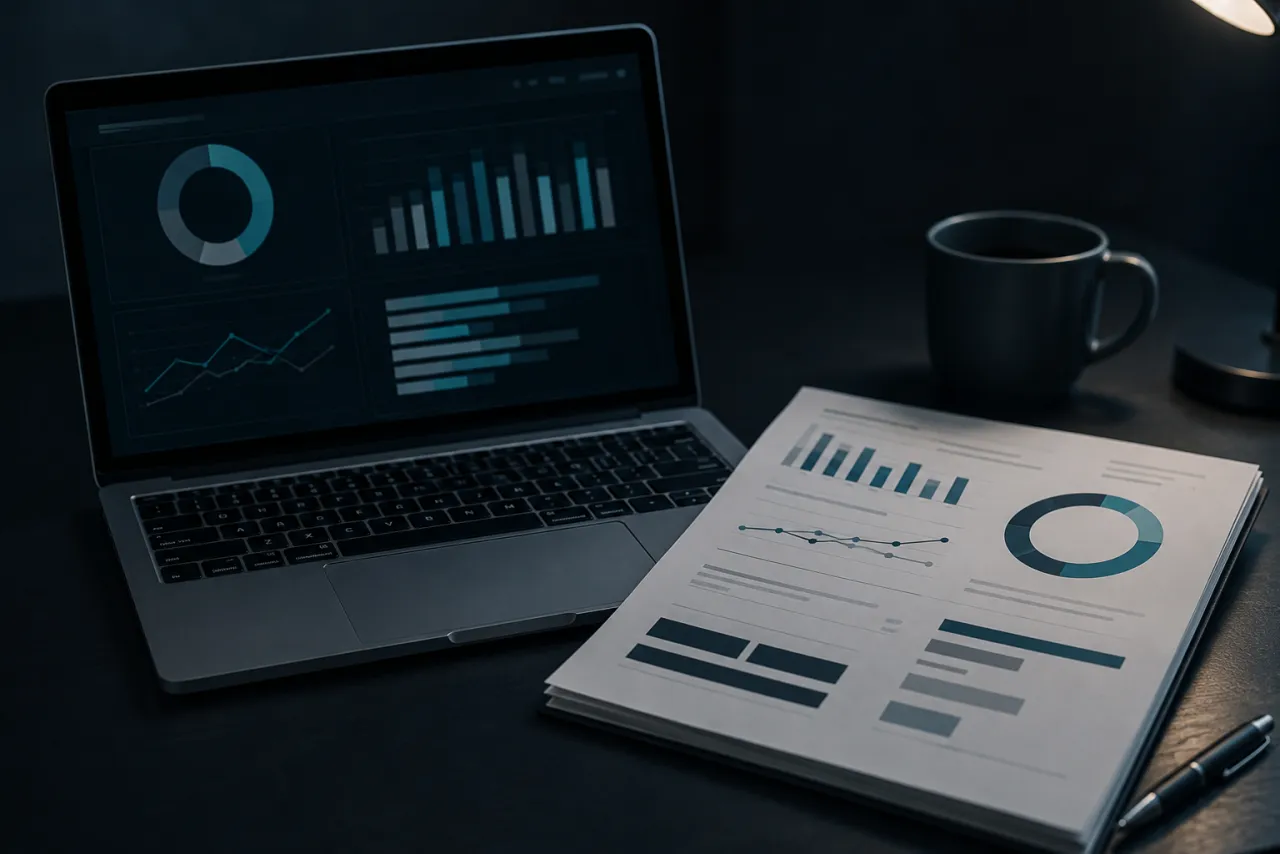 A completed field intelligence report on a desk