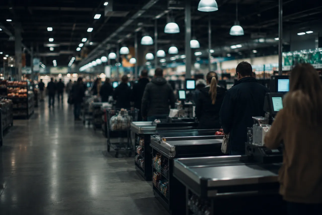 Retail checkout lanes under observation